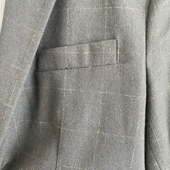 Banana Republic Men's Tailored Slim Fit Wool Blend Suit Blazer - 46R - Picture 4 of 10